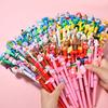 5Pcs Cartoon Quick Drying Straight Liquid Neutral Pen Office Work, Brushing Questions, Signing Writing, Diaries, Notes, Student Classroom Prizes,