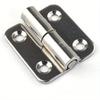 6Pcs Detachable Hinges - 304 Stainless Steel, Left-Hand Pull-And-Slide Joint Design Classic Style Durable Metal Hardware Accessories Ensures Safe