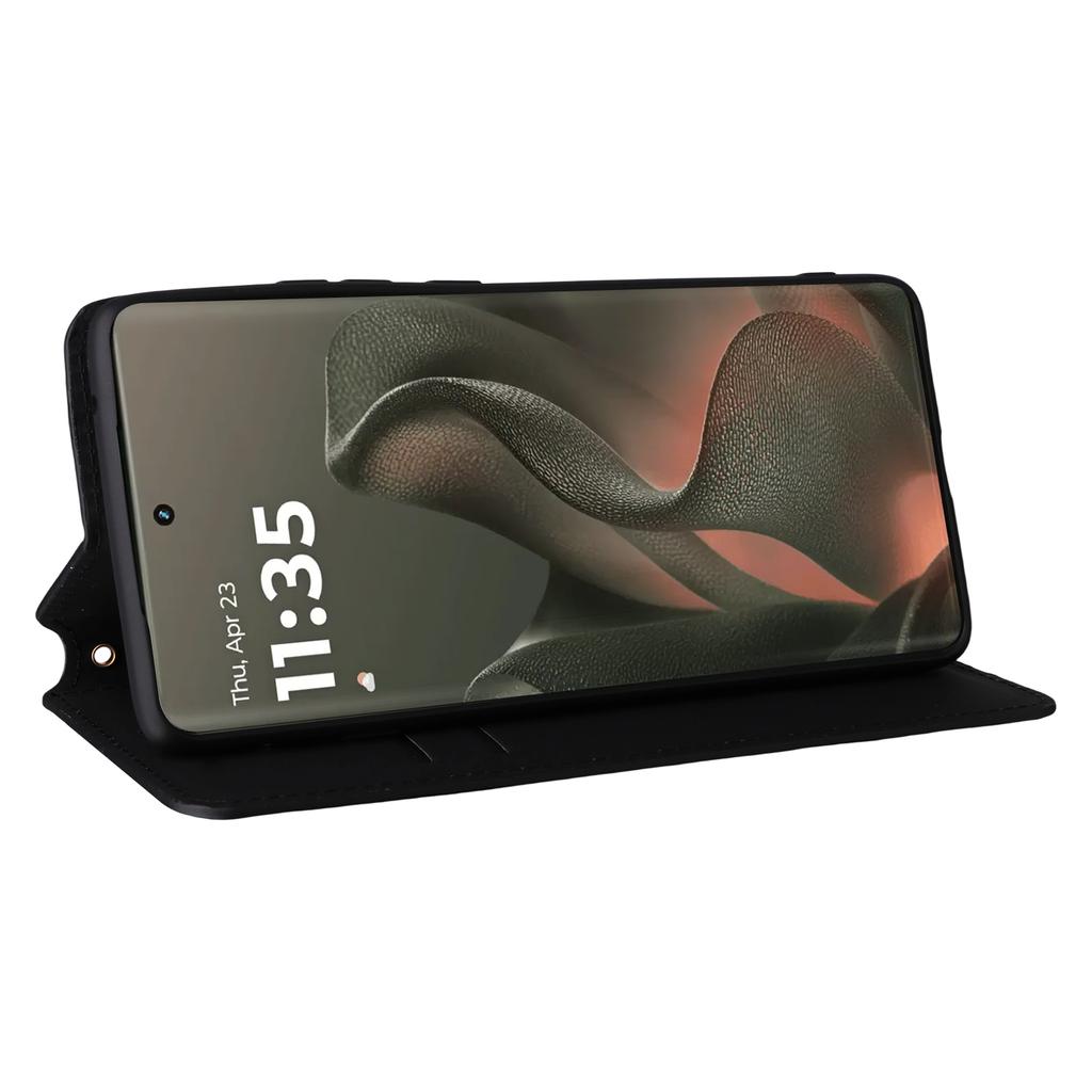 For Motorola Edge (2025) 5G/Edge (Gen 6) Case Wallet Rhombus Imprinted Leather Phone Cover