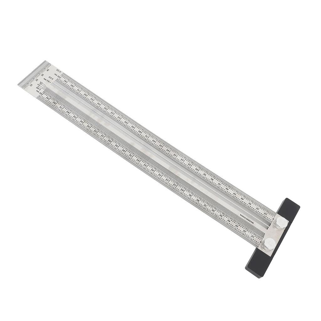 Ultra Accurate Marking T Ruler Stainless Steel Woodworking Scribing T Ruler High Accuracy Carpenter Mark T Ruler