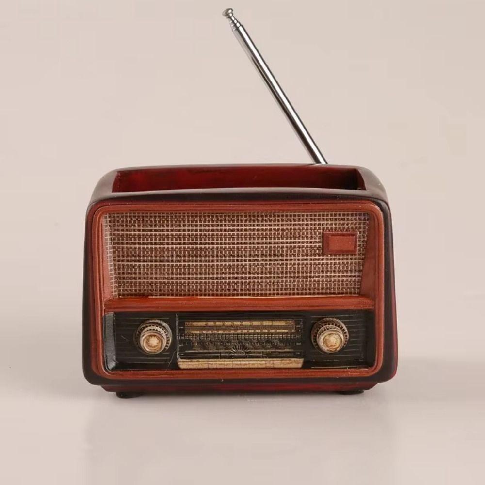 Creative Vintage Radio Planter Retro Succulent Flower Pot Gift Radio TV Potted Plant Home Decor