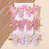 4/6Pcs Colorful Butterfly Hairpins Girl Hair Clips Barrettes Women Sweet Hair Ornament Rainbow Headwear Hair Accessories