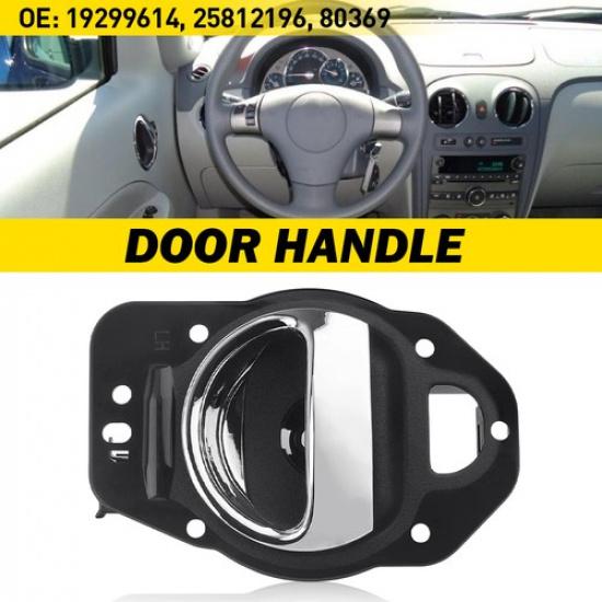

Interior Handle Door Black W/ Chrome Lever Driver Side For 2006-11 Chevrolet HHR