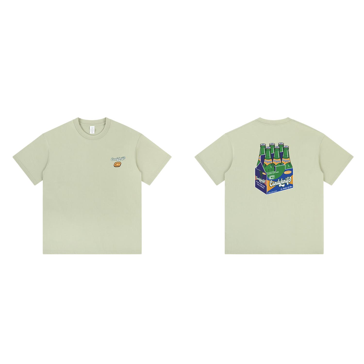 

Винтажная хлопковая футболка унисекс с мультяшным принтом пива 2024 года - Летняя коллекция XL