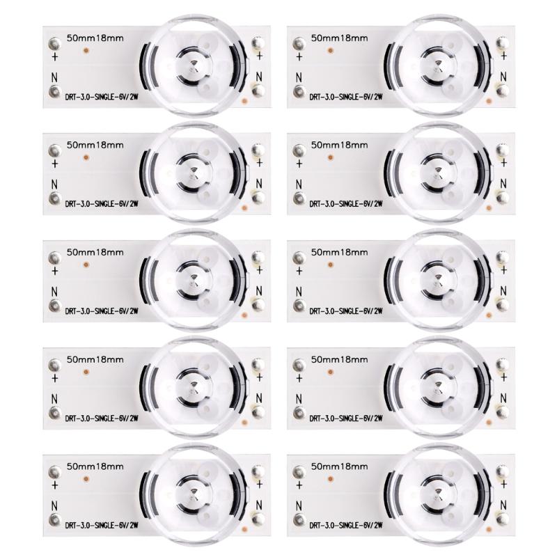 3V 6V LG6V Lamp Beads LED Backlight Bead with Opt Lens Fliter for TVs Repair Perfect for 32-65inch Screens