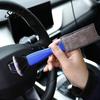 Long-term Use Car Brush Cleaning 2-in-1 Soft Bristles Portable Efficient Good Elasticity Anti-deform Arced Handle Comfortable Grip Bristle