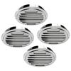 Wall Ceiling Outside Exterior Exhaust 45 degrees  Tilt Angle Thick Round Air Vent Reptile Screen Grille Cover for