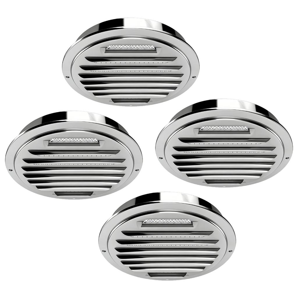 Wall Ceiling Outside Exterior Exhaust 45 degrees  Tilt Angle Thick Round Air Vent Reptile Screen Grille Cover for