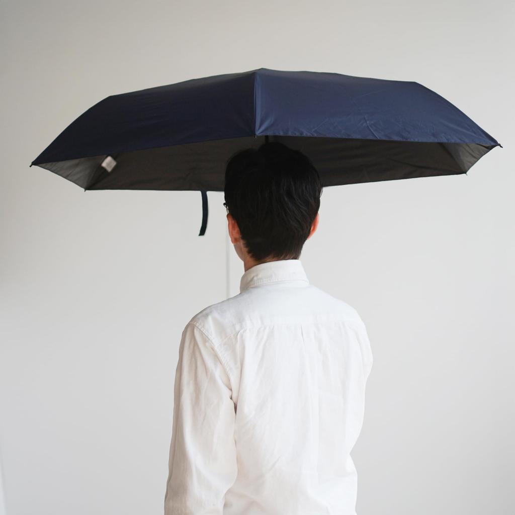Komiya Shoten Faltbarer Regenschirm für Herren und Perfekt für Sonne und UV Solid 60cm Damen, Regen, Schutz, Windfeste Rippen, 100%+ Beschattung, Farbe,