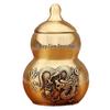 Brass Fire Dragon Gourd Desktop Ornament for Home and Kitchen Décor
