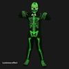 Kids Halloween Skeleton Costume For Boys And Girls Glow In The Dark Skeleton Jumpsuit Stage Performance Bodysuit Costumes