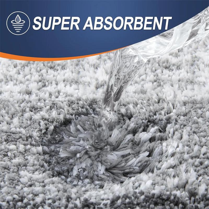 Gradient Stripes Imitation Cashmere Bathroom Floor Mats Anti-Slip Wear-Resistant Bathroom Mats Home Decoration