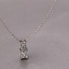 Luxury Square Diamond Fragrant Water Bottle Pendant Thin Collarbone Necklace Cool Style New Decoration