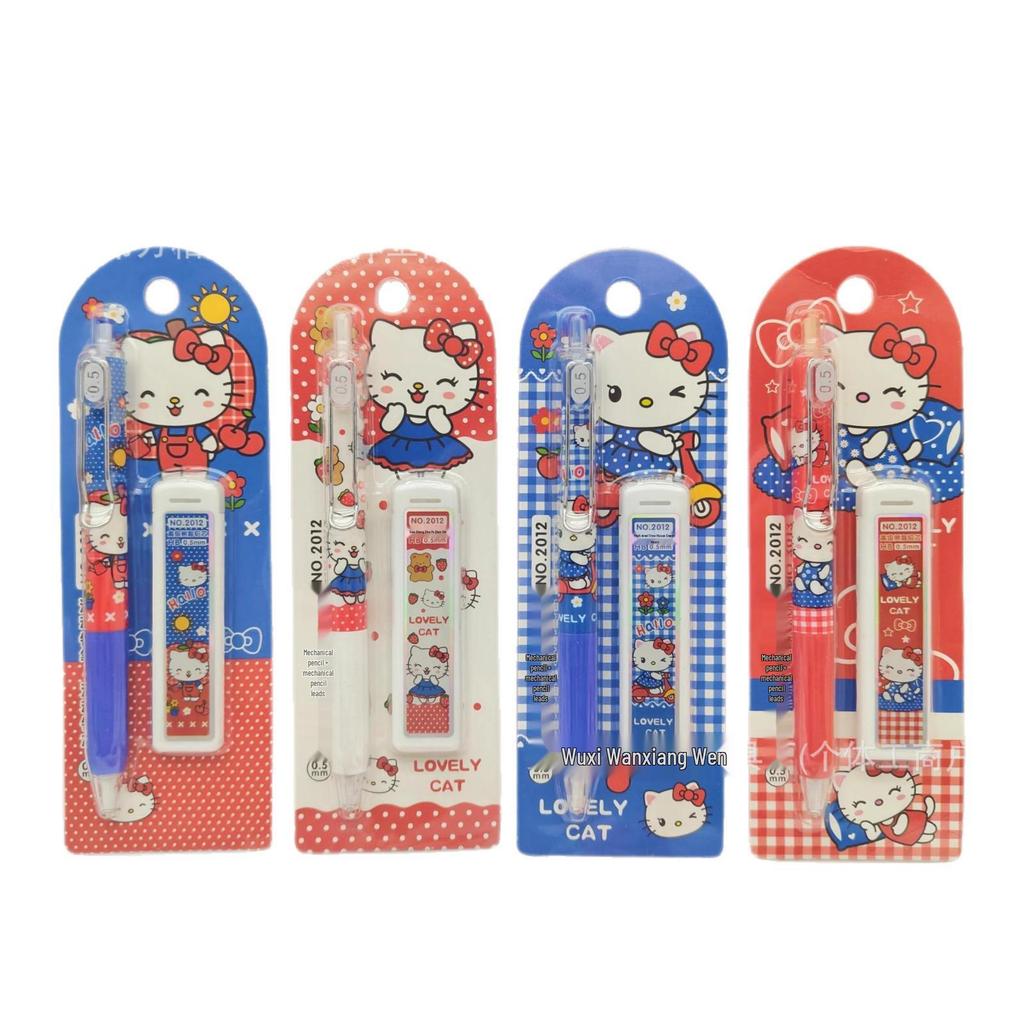 Hello Kitty No-Sharpen Click Pen & Refill Set for Kids