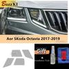 Per Skoda Octavia 2017 2018 2 Pezzi Pellicola Protettiva Nera per Fari Auto Protezione Adesivi Trasparenti in TPU Accessori