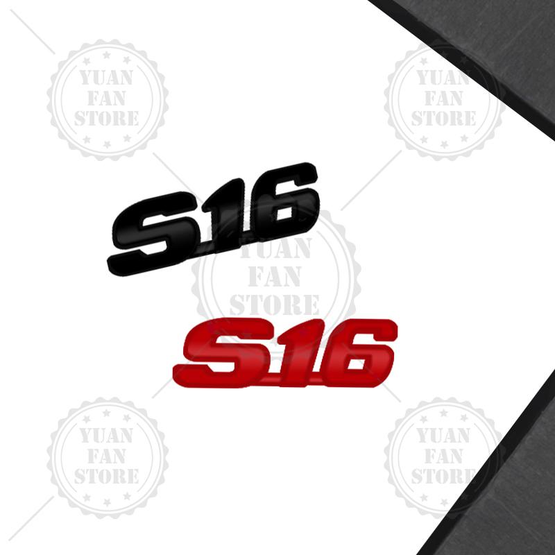 S16 Emblem Car Styling 3D Sticker Metal LOGO Badge For b444 106 206 306 309 207 208 308 108 508 RCZ RC GT Body Decoration 444b