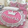 Princess Christmas 100% PolyesterAnime Printed Bedding Set Duvet Cover Queen Cotton Cute Printed Cartoon Quilt Cover