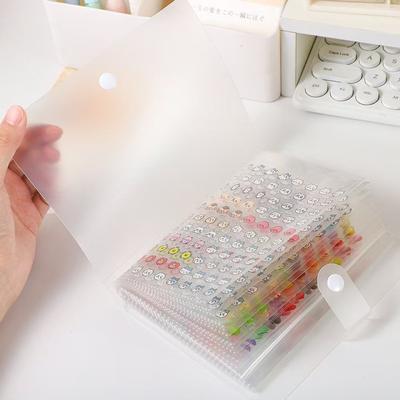 32/60 Slots Nail Stickers Album Empty Transparent Sticker Storage Book Photo Size Nail Accessories Organizer Sticker Collection