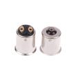 10Pcs B15 Brass-Nickel Plated Lamp Cap 1156 Single Contact Bayonet Auto Lamp Holder Ba15S Bay15D Auto Bulb Holder Cap