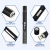 2 in 1 Nursing Flashlight USB Rechargeable Medical Handy Pen Light LED Torch Lamp with Stainless Steel Clip Pocket