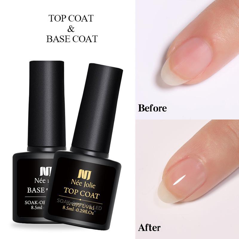 Nee Jolie Matte Gel Polish: Reinforcement & Removable Base Coat Nail Art Set