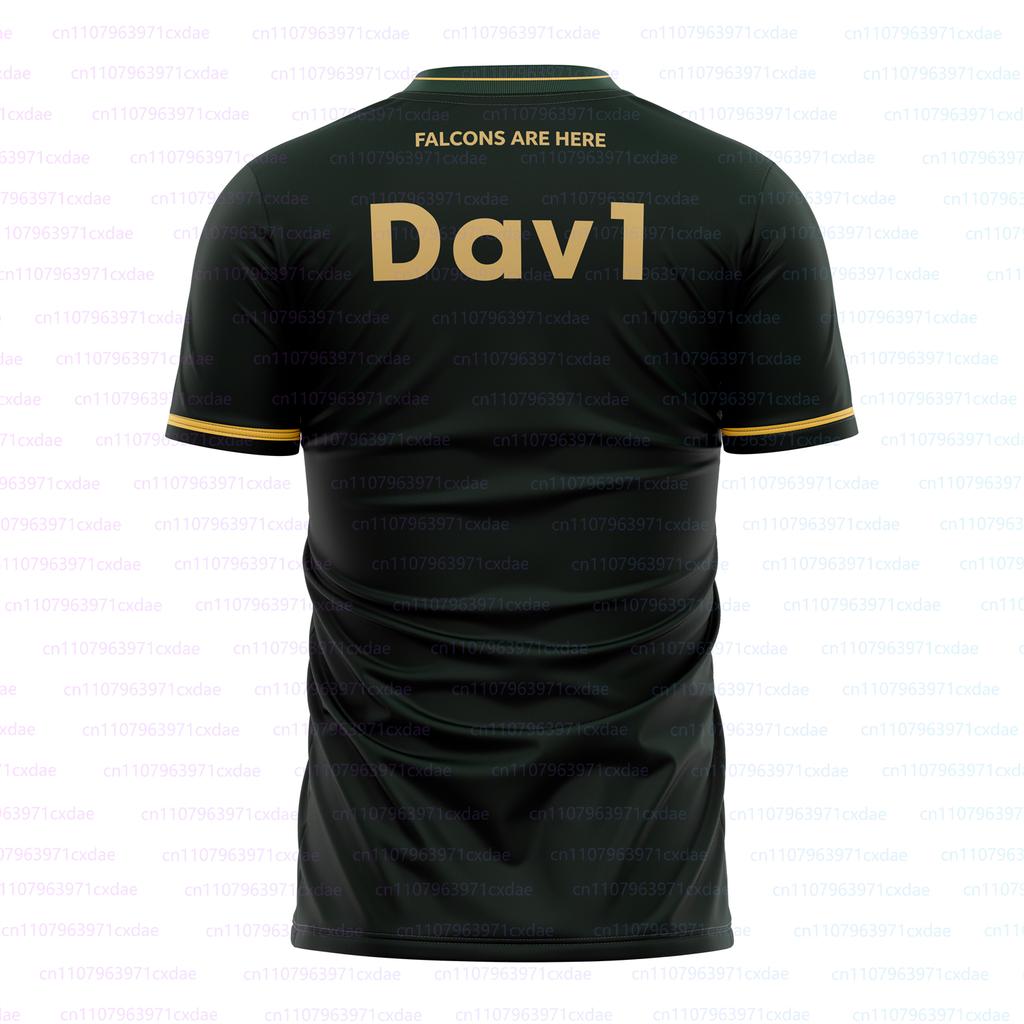Team Falcons 2026 Training Uniforms CS2 Esports Karrigan Fans Jersey New Design Gaming Custom ID T-shirts Men's 3D V -Neck Tees
