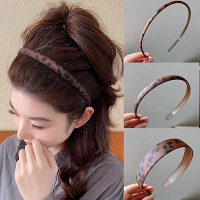 3-teiliges Europäisches und Amerikanisches Leopard Retro Stirnband Frauen Mädchen Haarbänder Elegantes Haarband für Feiertagsparty Haaraccessoires