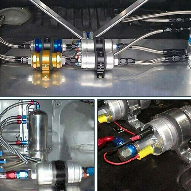 Durable 2PCS 60mm Fuel Pump Mount Bracket Filter for 044 BOSCH 380LPH 300LPH
