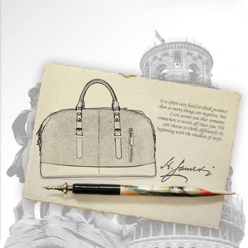 SCIONE Canvas Leather Travel Carry On Luggage Duffel Travel Tote Large Weekend Overnight Male Bag