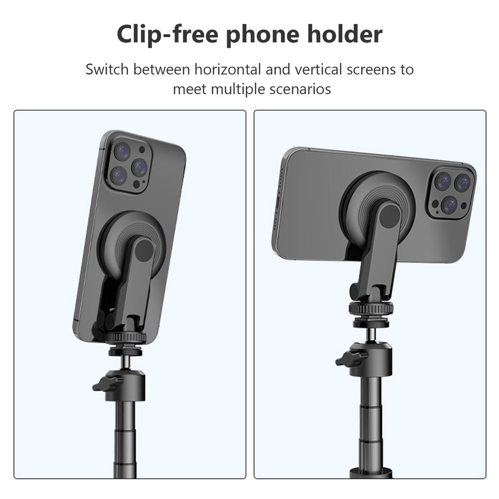   Magnetic Phone Mount Holder Magnetic Phone Tripod Mount for   15 14 13 12 with N52 Magnets Cold Shoe Adapter 1 4 Inch Thrd 150 Tilting  