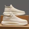 Men's Shoes New Breathable Mesh Casual Shoes Light Comfort Men's Sneakers Soft Sole Socks Shoes Platform Sports Running Footwear