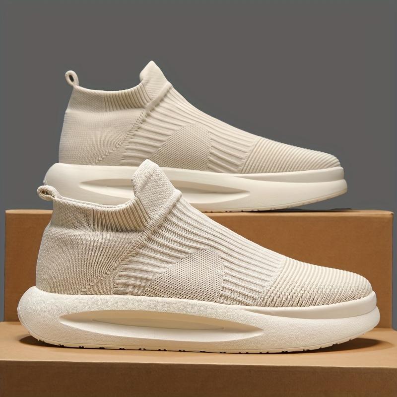 

Men Sports Summer Shoes Breathable Lightweight Fashion Fashionable Men s Shoes, New Mesh Thick Sole Soft Socks 40