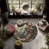 Seahorse,Round Area Rug,Carpet Rug for Living Room Bedroom Sofa Playroom Decor,Non-slip Floor Mat