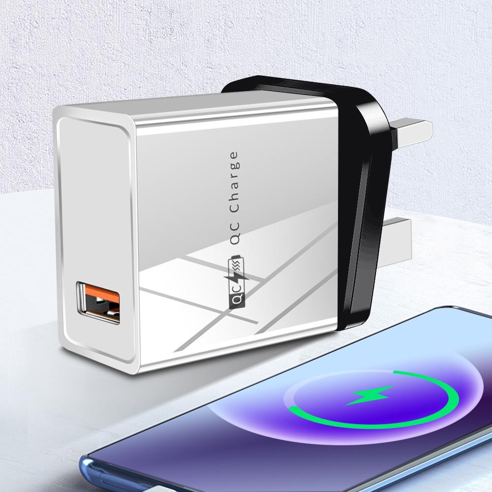 Colorful Multi-Port 4 USB Travel Charger 5V/2.4A Fast Charging, Australian Standard