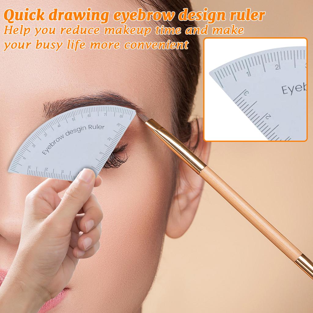 Schnelle Augenbrauen-Zeichenhilfe Wiederverwendbares Augenbrauen-Formungs-Tool-Kit mit Schablonenvorlagen