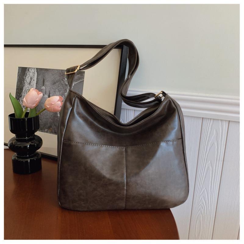 

Женская сумка большой вместимости Новая ретро женская сумка через плечо Сумка кроссбоди Большая сумка из мягкой кожи Женская сумка-тоут