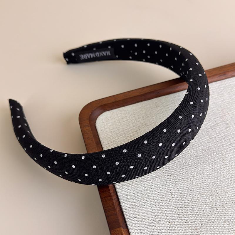 Polka Dot Hair Bands for Women Floral Print Hair Hoop Headbands Sweet Girls Plaid Hairband Hair Accessories Headwear Headdress