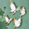 Retro Style Wall Hanging 5Pcs Butterfly Decors, Resin Realistic Art Sculptures, Vintage Garden Decorations Ornaments for Living Room Bedroom Boho Home