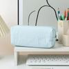 Multiunction Striped Pencil Case Water Resistant Polyester Pen Pouches Travel Cosmetics Bag For School Office Supplies