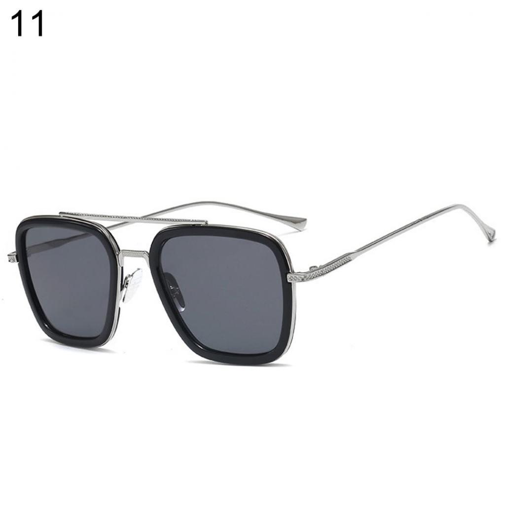 Unisex Avengers Sluneční brýle se čtvercovými čočkami Tony Stark Sluneční brýle na ochranu očí