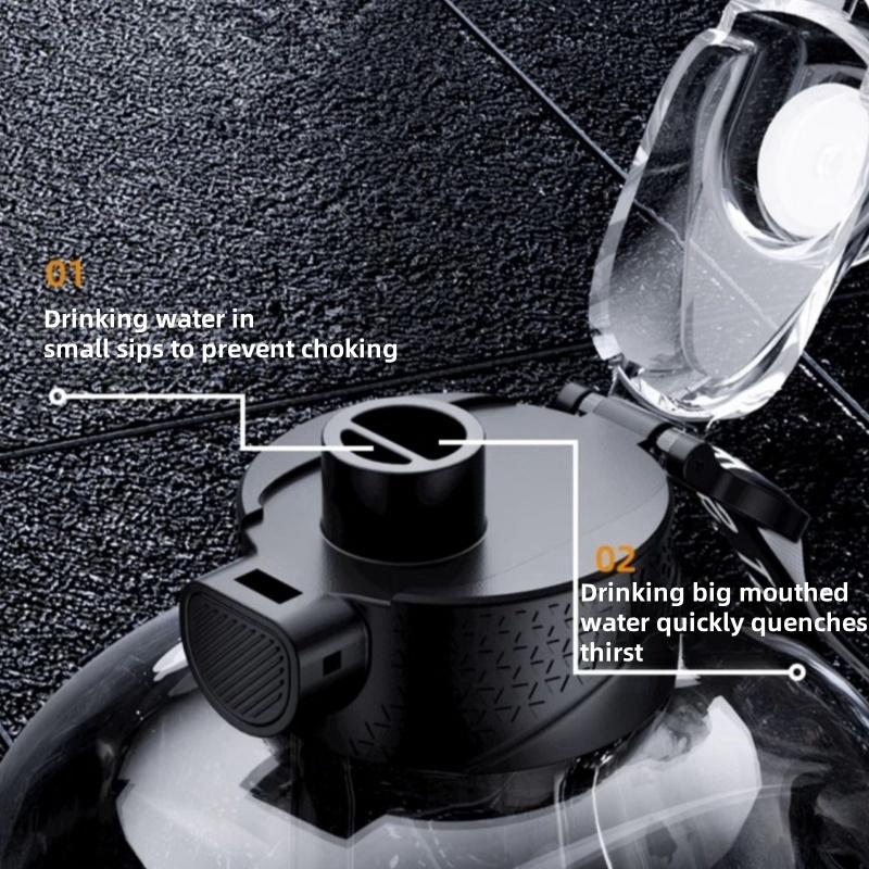 1,7L/2,7L Sportovní láhev na vodu Gym Cyklistická láhev Přenosná velkokapacitní láhev na pití Pro fitness Kempování Muži Konvice na vodu