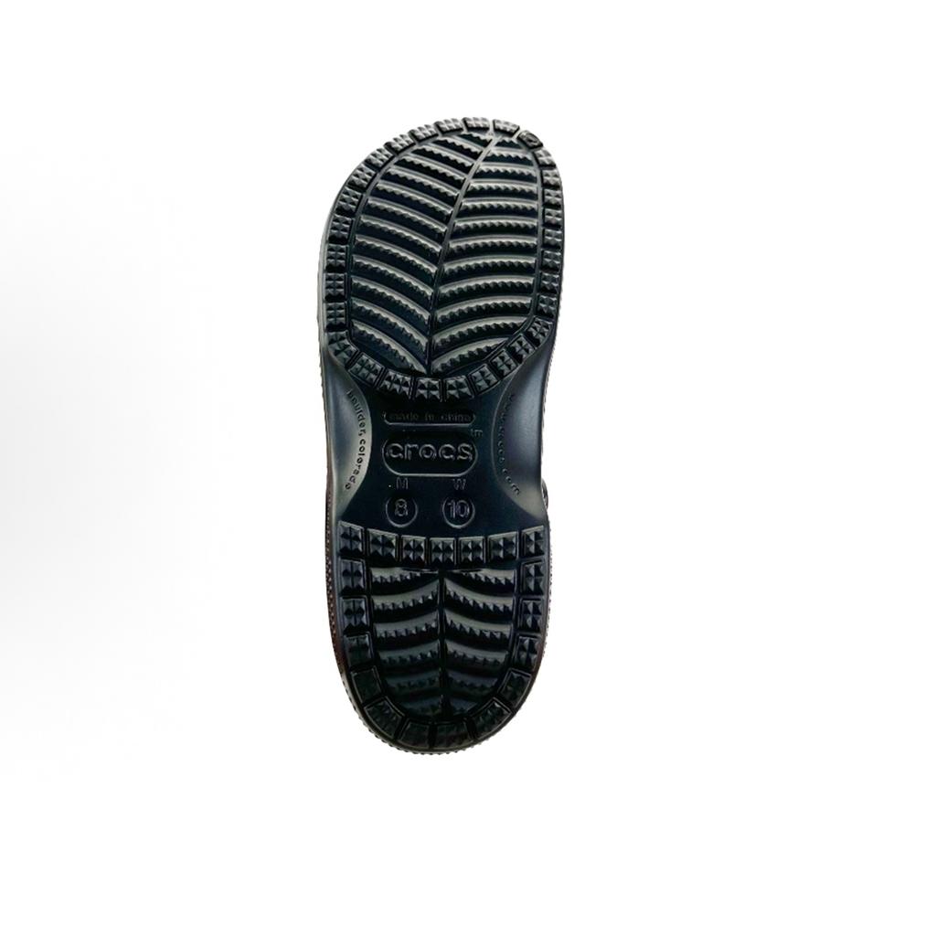 Crocs Baya Clog Hoshino Walk EVA Tendência Outdoor Versátil Confortável Sapatos com Furos Unissex Preto