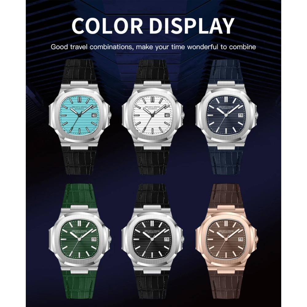 Dropshipping 2025 Hot Selling Wrist Watches For Men Specht&Sohne Automatic Watches Japan Mechanical Watch Relogio Masculino 42mm