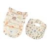 Ruffle Lace Waterproof Cotton Baby Bib (Seven-Layer Gauze)