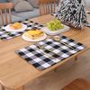 Vánoční kostkovaná prostírání ubrus měkká podložka polštář pratelný domácí stolní dekor