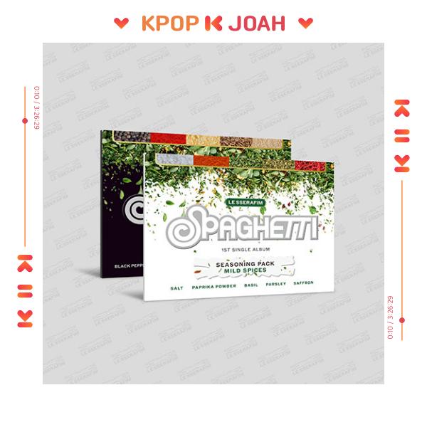 (WEVERSE ALBUMS ver.) LE SSERAFIM [SPAGHETTI] 1st SINGLE ALBUM