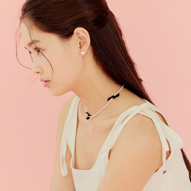 murmur [925silver]Matt ball stud earrings