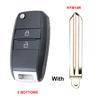 3 Buttons Replacement Car Key Case Cover Fob Housing For Kia Kia K2 K3 K5 Carens Cerato Forte Cadenza Car Flip Folding Key Shell