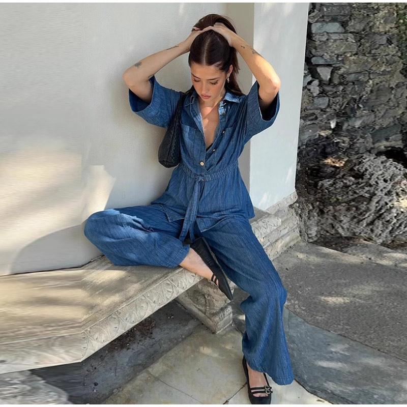 Fashion Women's Baggy Jeans Elegant High Waist Pocket Wide Leg Female Trouser 2025 Spring Lady Casual All-match Denim Pant New
