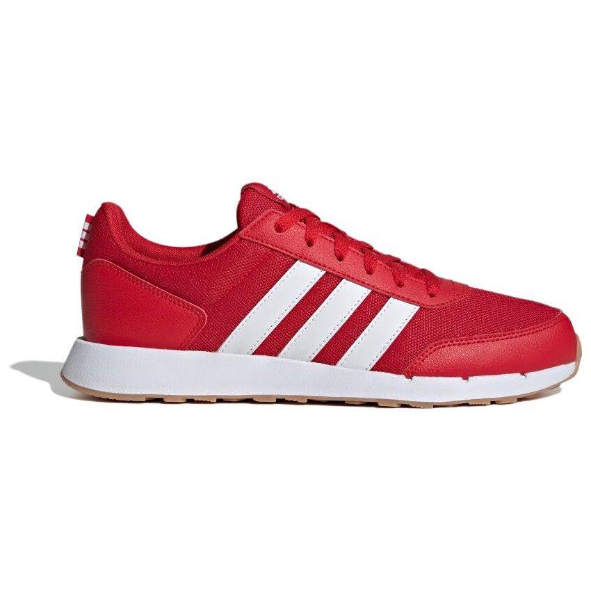Adidas Neo Run 50S Minimalist Retro Fabric Shock Absorption Non-Slip Wear-Resistant Low-Top Running Shoes Unisex Sneakers Red IG6555